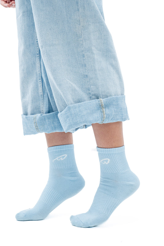 Half socks - Baby blue